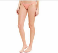 Vitamin A Carmen Rib Bikini Bottom in pink - women's swimwear