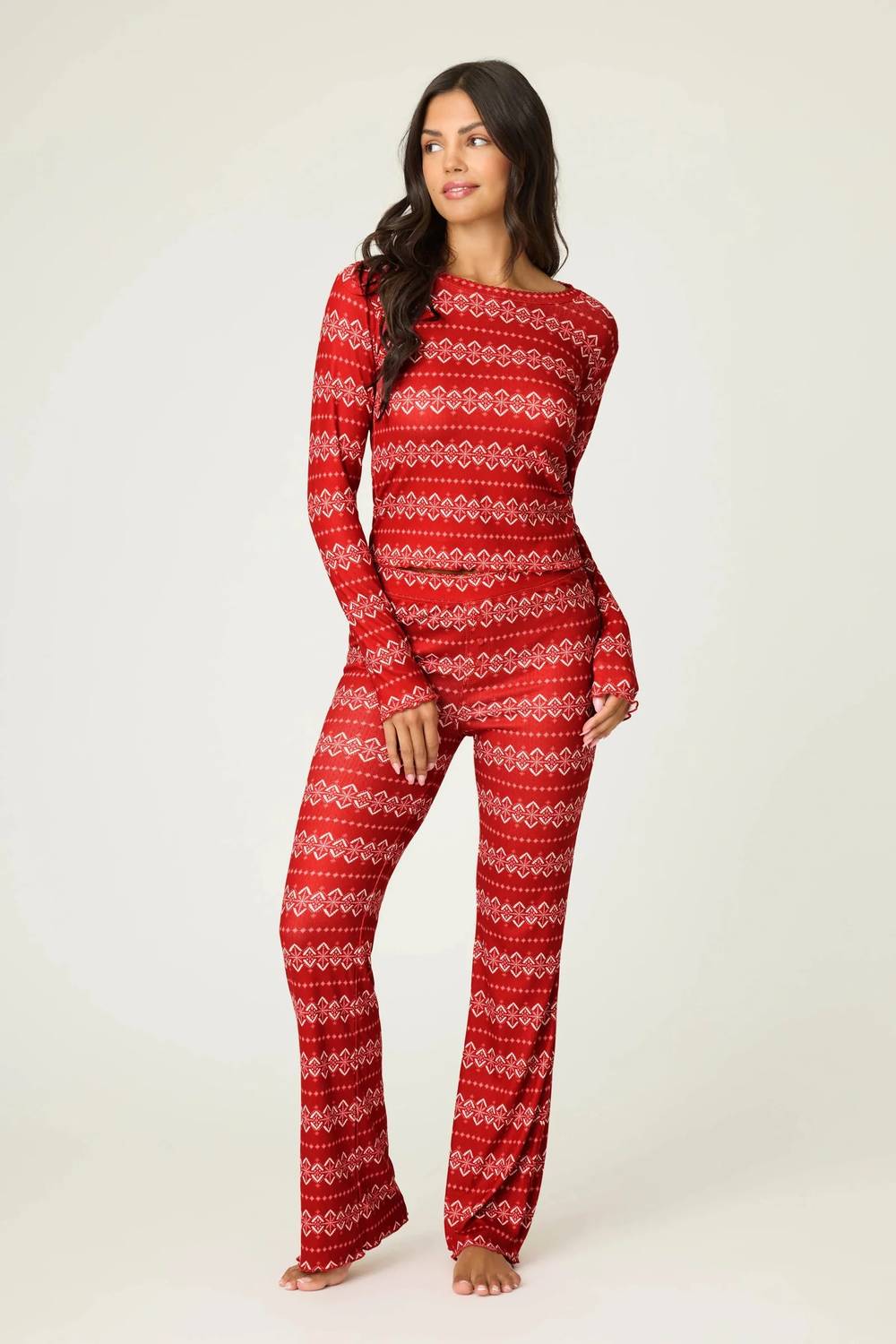 Pj Salvage - Crazy for the Holidays Fairisle Print Set