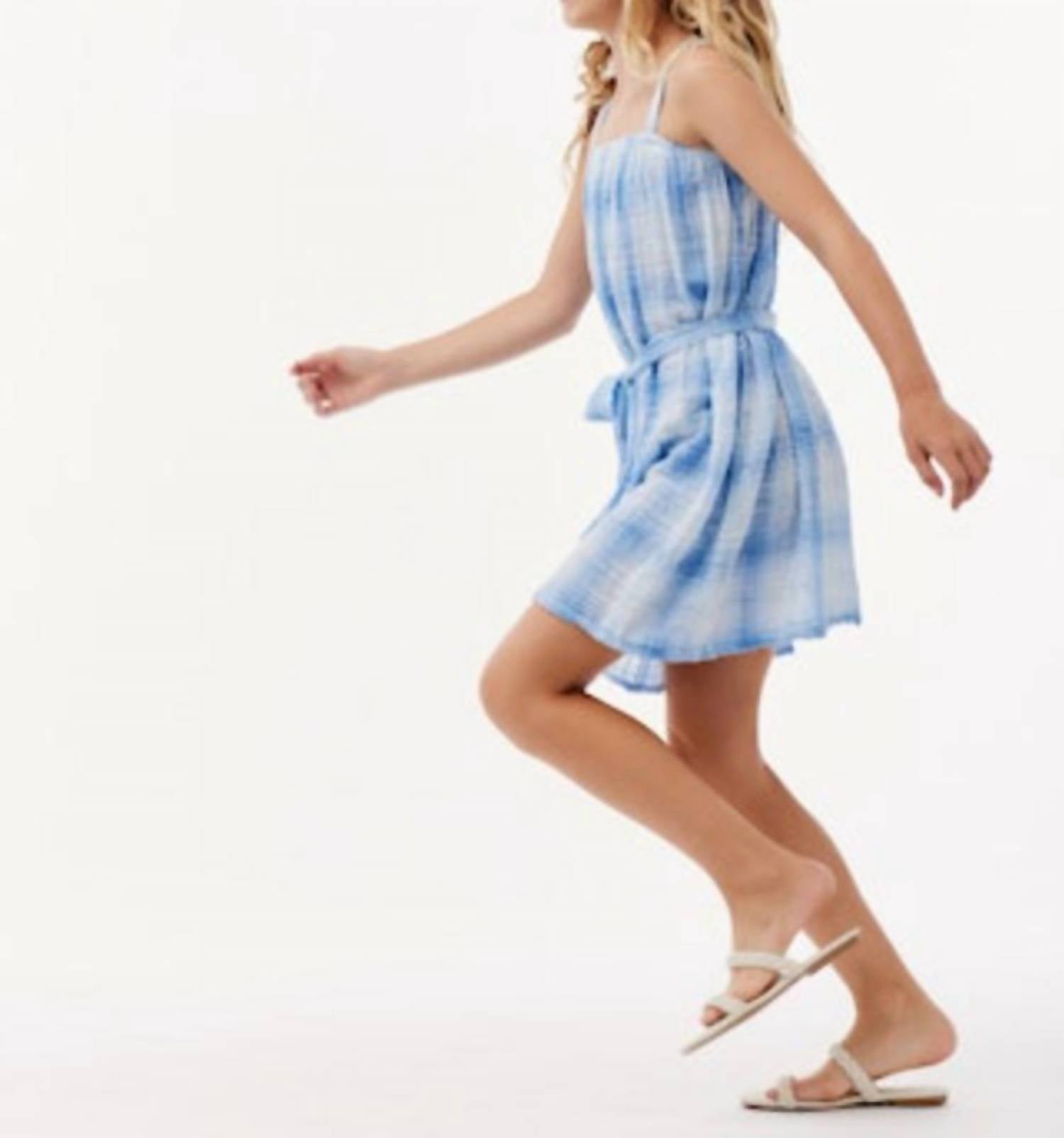 Plaid Sash Sundress
