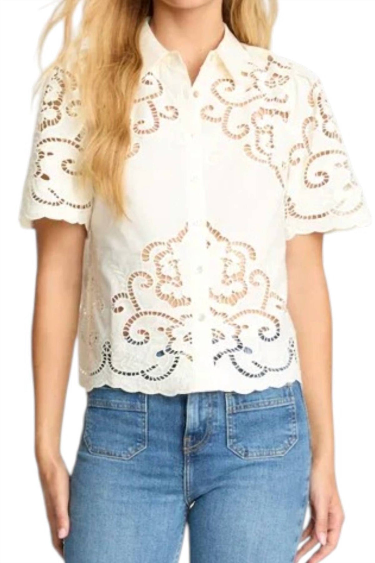 Caballero - Kenzie Button Front Top