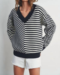 Buttermelon - Frenchy Checkered Sweater