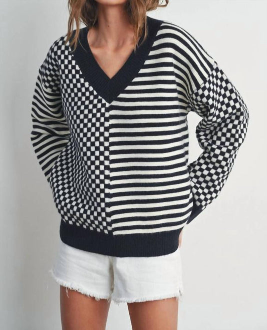 Buttermelon - Frenchy Checkered Sweater