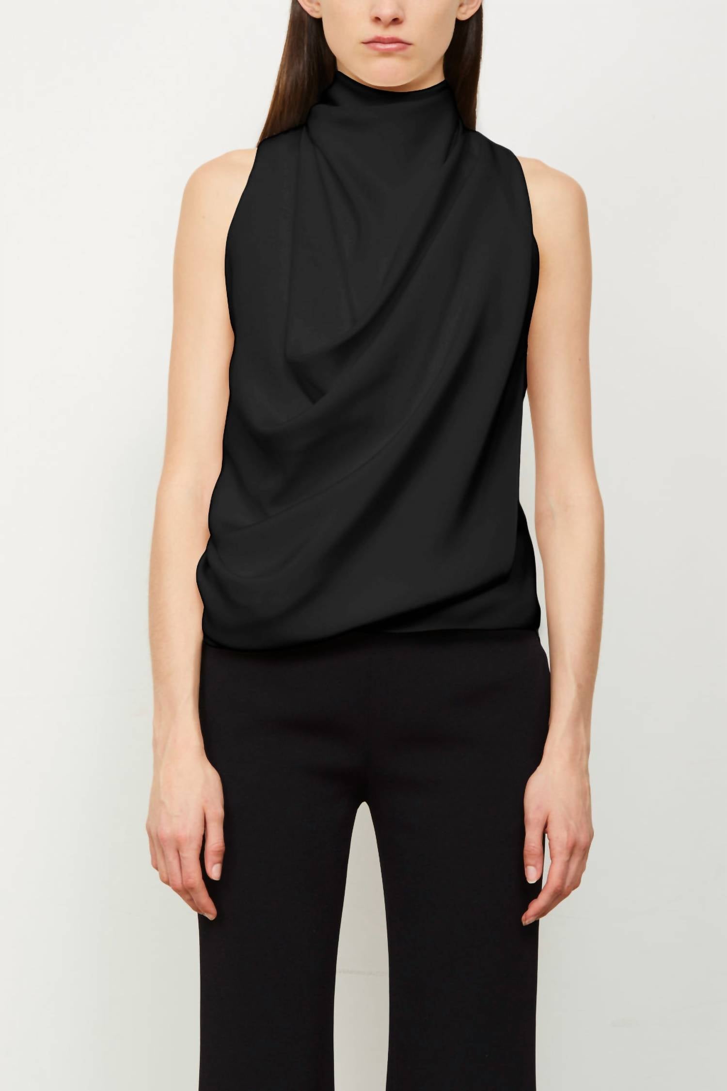 Brandon Maxwell - Lina Cowl Neck Top