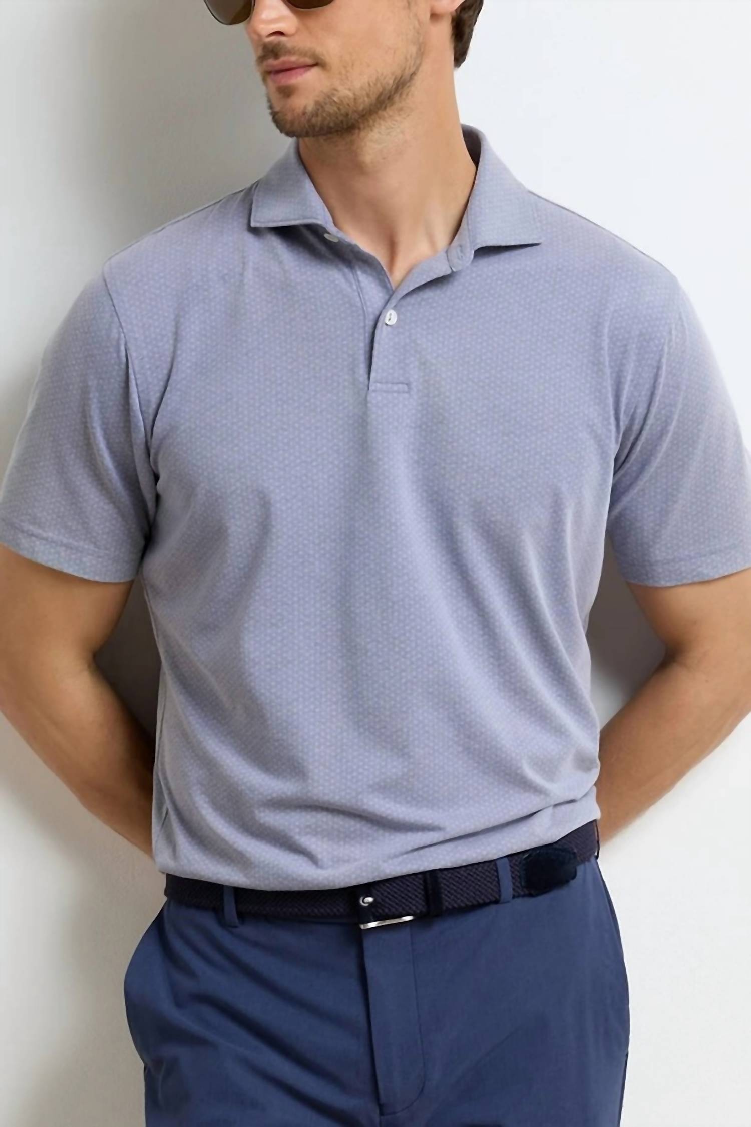 Peter Millar - Albatross Diamond Cotton-Blend Pique Polo