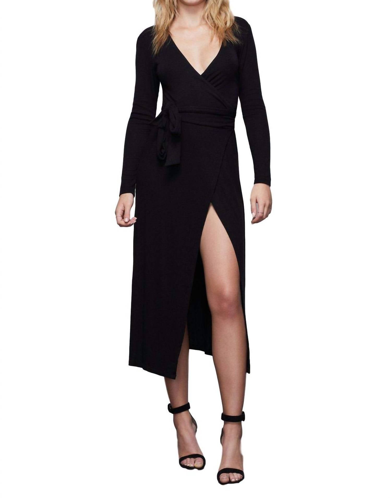 GOOD AMERICAN Daynight Dress in black - women's dress