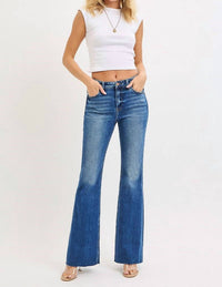 Risen - Southside Raw Cut Hem Flare Jeans