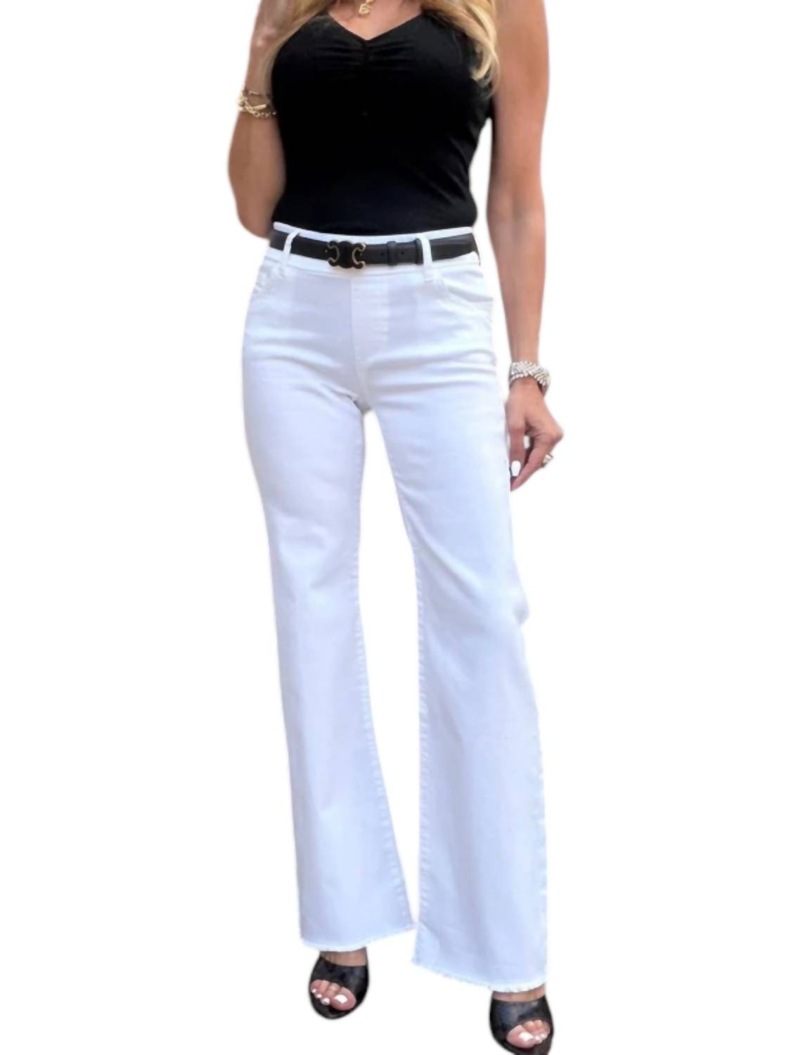 BEVY FLOG Amanda Jeans in white - women's jeans