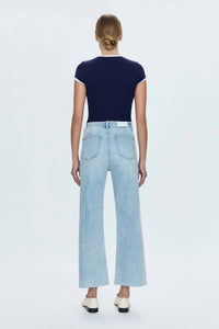 Pistola - Penny Crop High Rise Wide Leg Jean