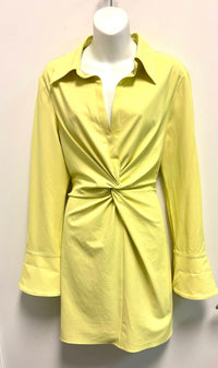 Cinq A Sept - Women's Pre-loved Mckenna Front Twist Mini Shirt Dress