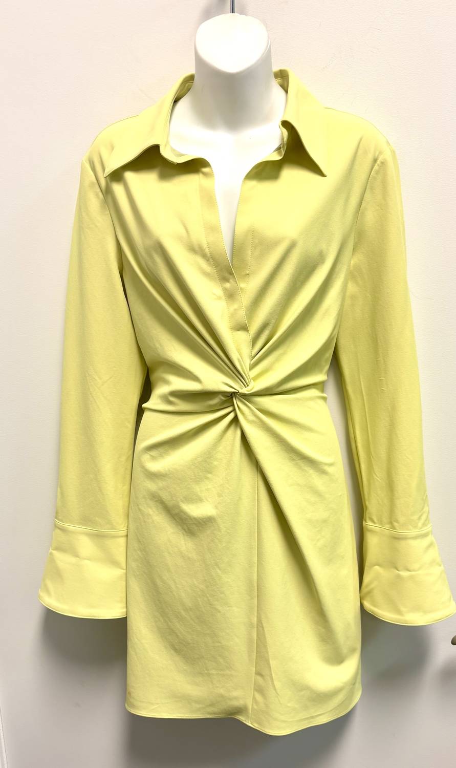 Cinq A Sept - Women's Pre-loved Mckenna Front Twist Mini Shirt Dress