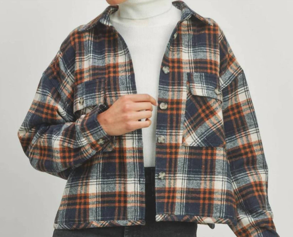 Buttermelon - Oversized Crop Shacket