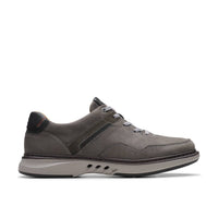 Clarks Men's Un Briley Vibe Oxford Shoes in dark grey nubuck - men's shoe