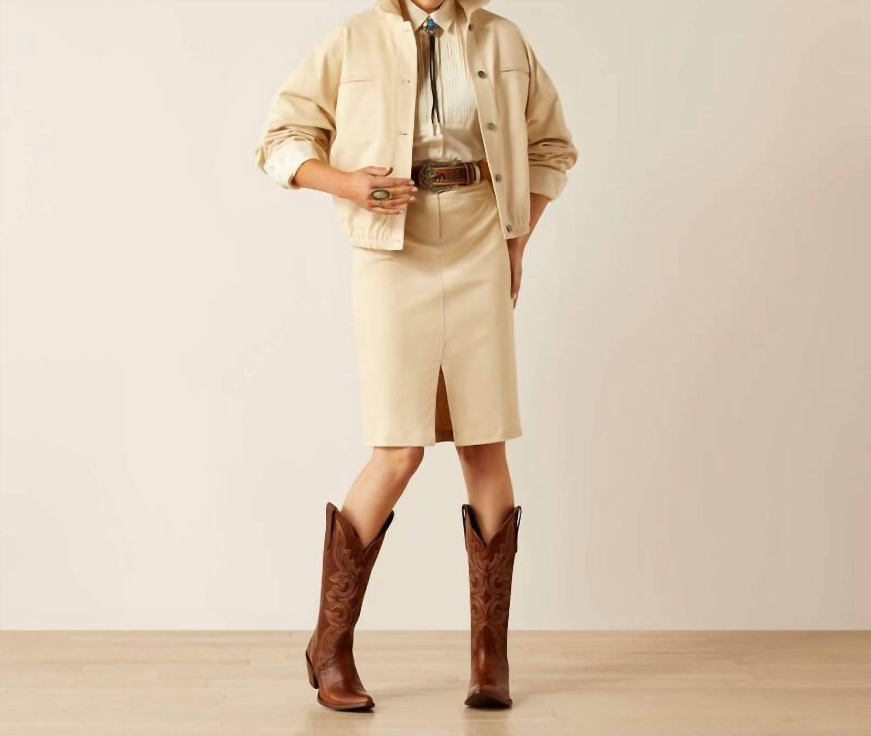 ARIAT Robyn Shacket in summer sand - women's jacket - view 4