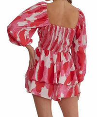 Entro - Joni Tiered Long Sleeve Romper
