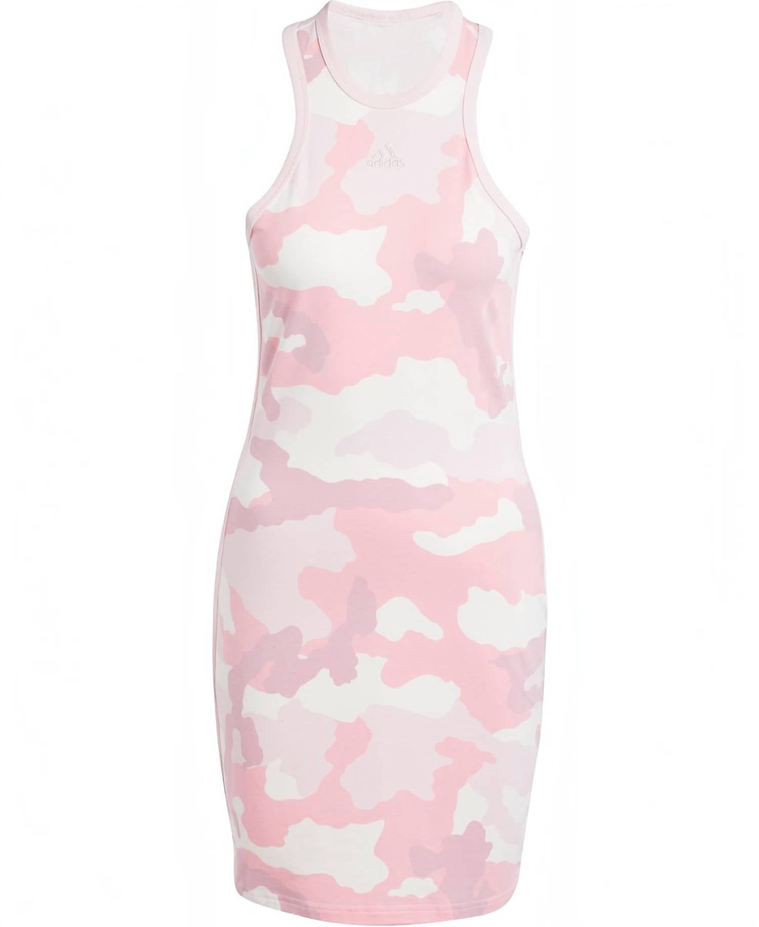 Adidas - Women's Essentials 3-stripes Camo Print Tank Dress