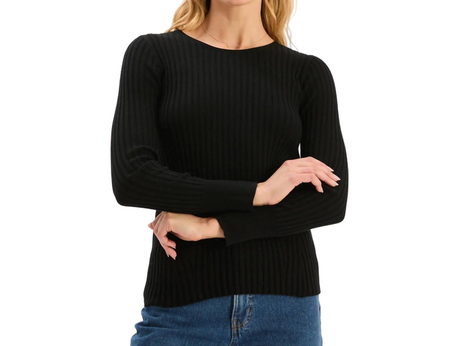 Tyler Boe - Cotton Cashmere Ribbed Crewneck Sweater