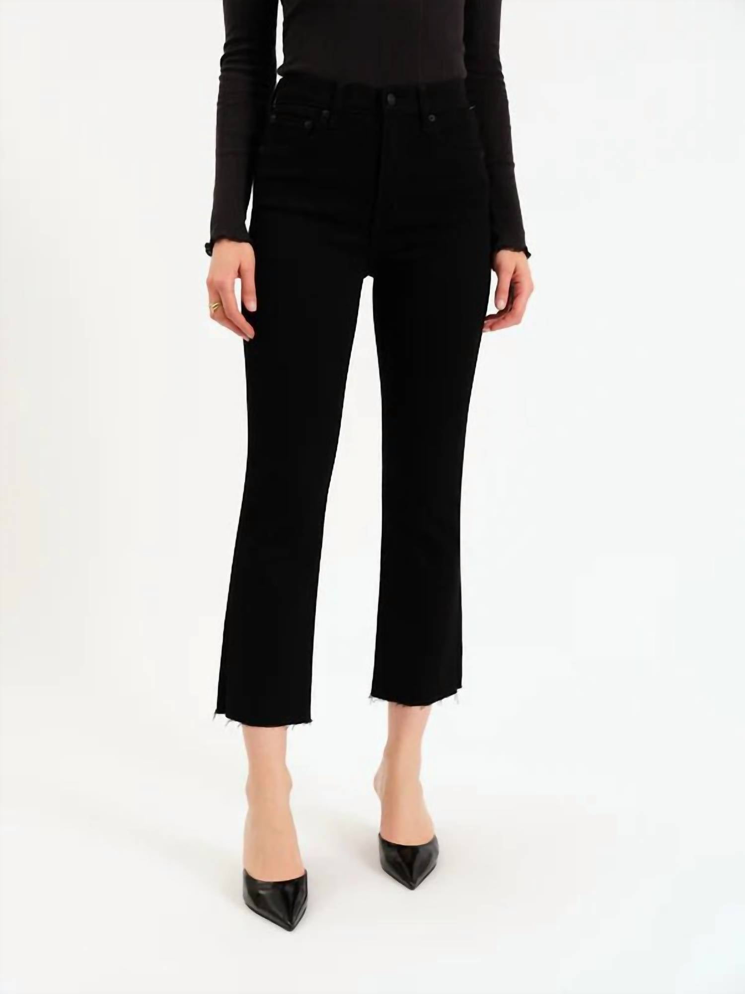 Daze - Shy Girl Crop Flared Jeans