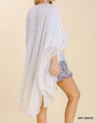 Umgee - Sheer Ruffle Textured Kimono