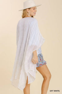 Umgee - Sheer Ruffle Textured Kimono