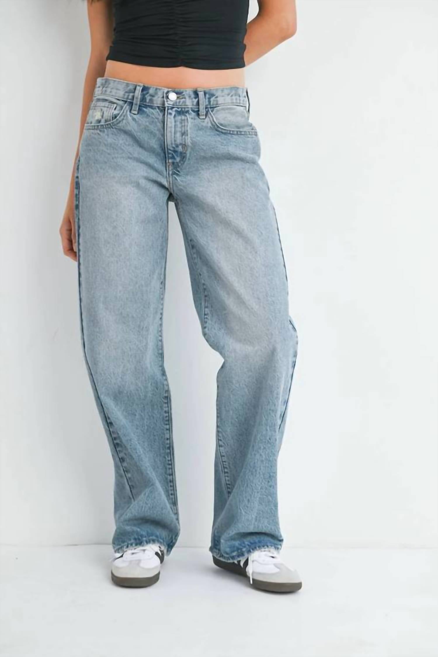 Just Black Denim - Low Rise Baggy Slouch Jeans