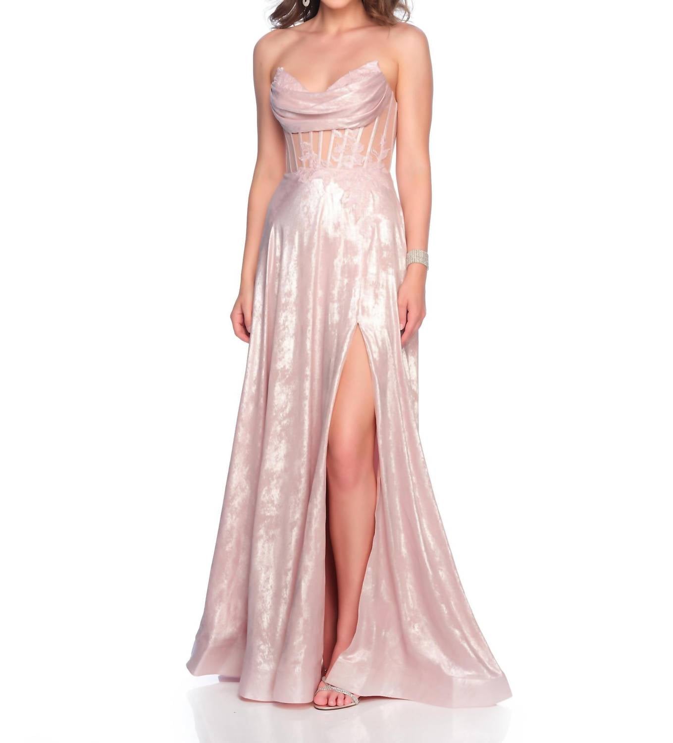 Dave & Johnny - Strapless Prom Dress