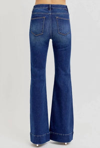 Risen - High Rise Flare Jean with Tummy Control