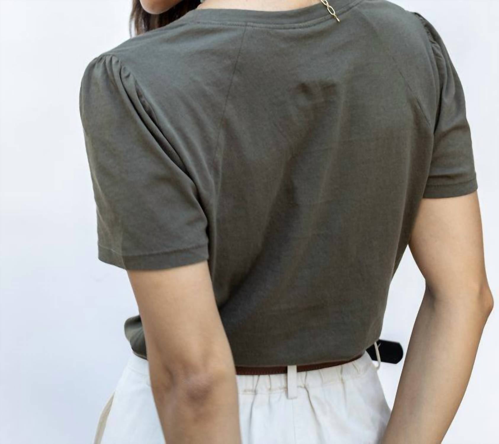 Bobi - V-neck Raglan Short Sleeve Tee