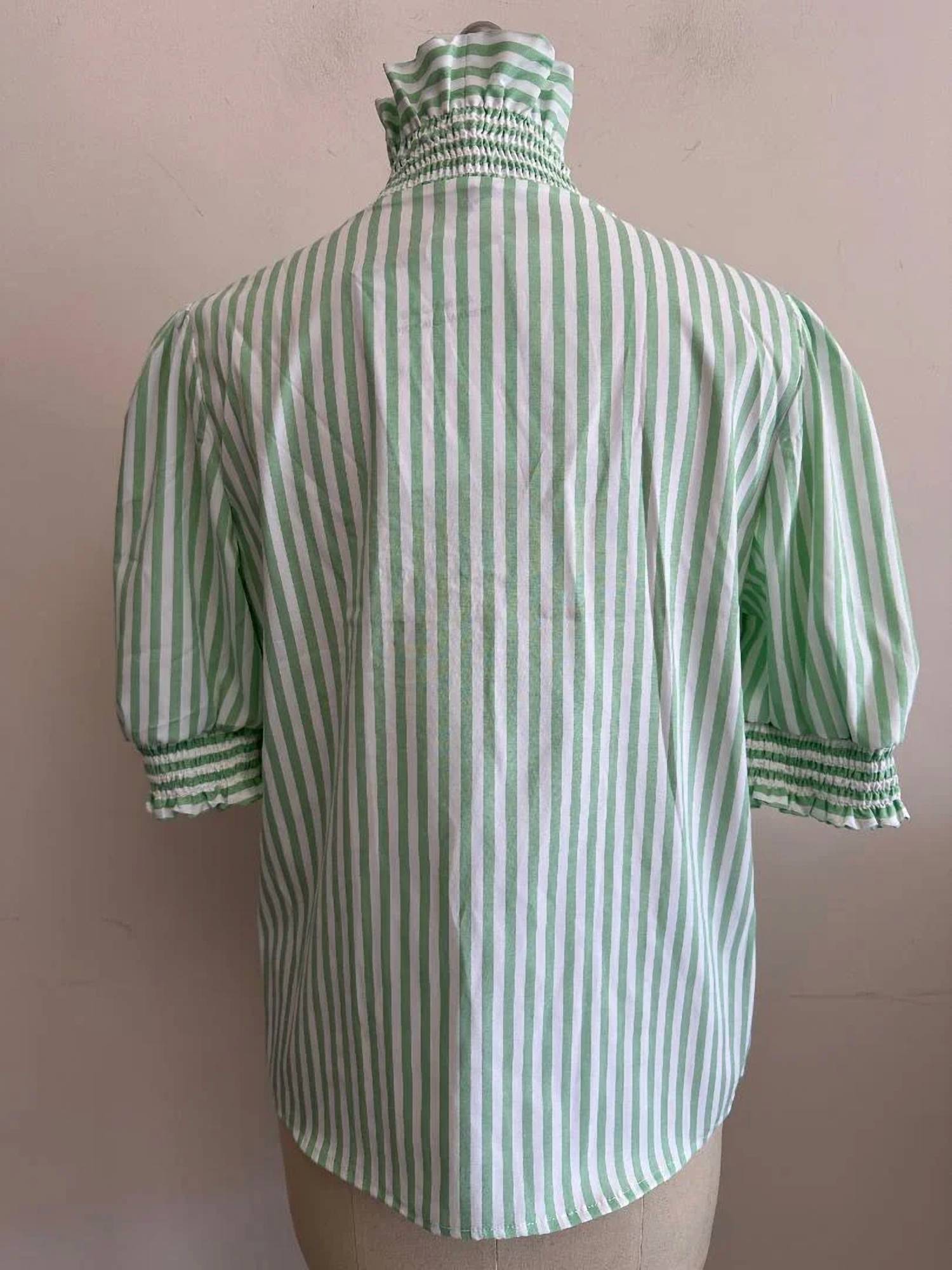 Boho Chic - Women's Apple Stripe Blouse