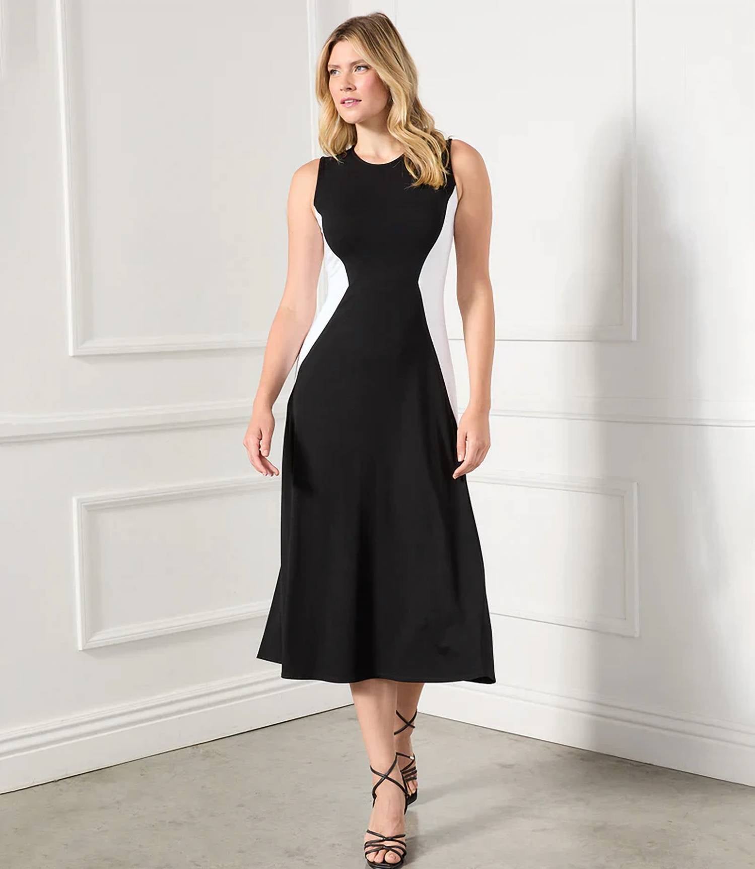 Karen Kane - Chloe Sleeveless Colorblock Dress - Plus