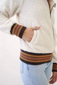 Mystree - Racing Stripes Teddy Jacket
