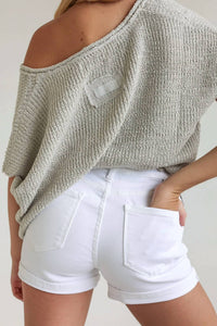 Risen - Bianca High-rise Denim Shorts