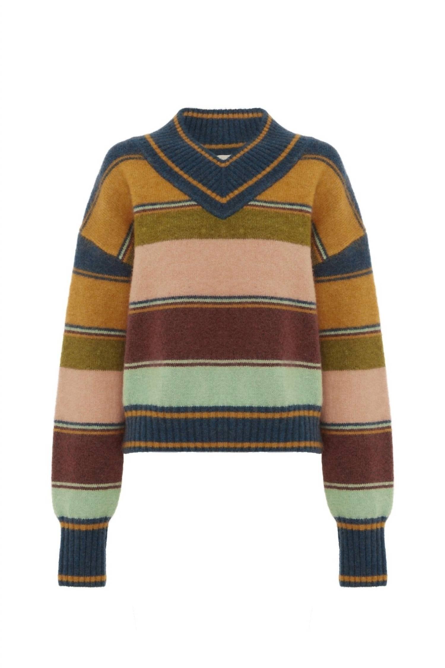 Alemais - Dusk V-neck Knit Sweater