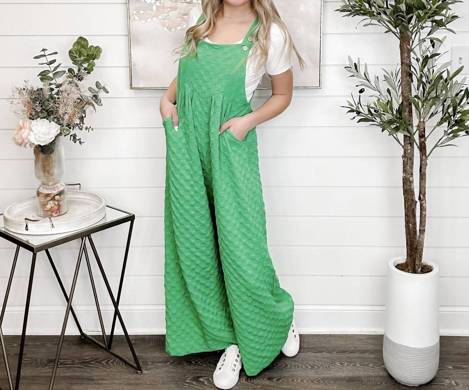 Bibi - Let's Go Baby Checkered Overalls