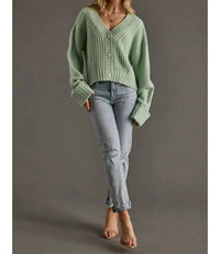 Panache Apparel - Knit Cropped Cardigan