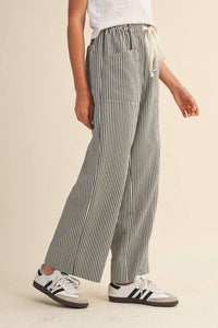 &Merci - Striped Wide Leg Pants
