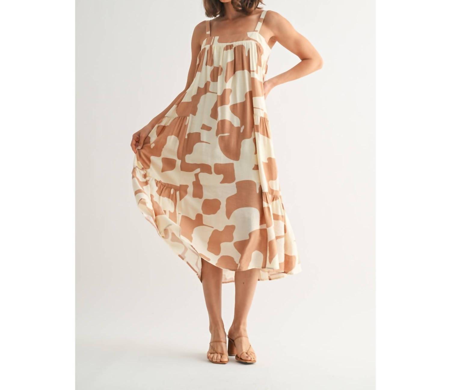 Fun 2 Fun - Abstract Midi Dress