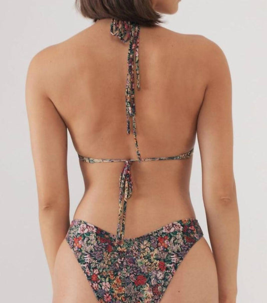 Montce - Floral Euro Bow Bikini Top