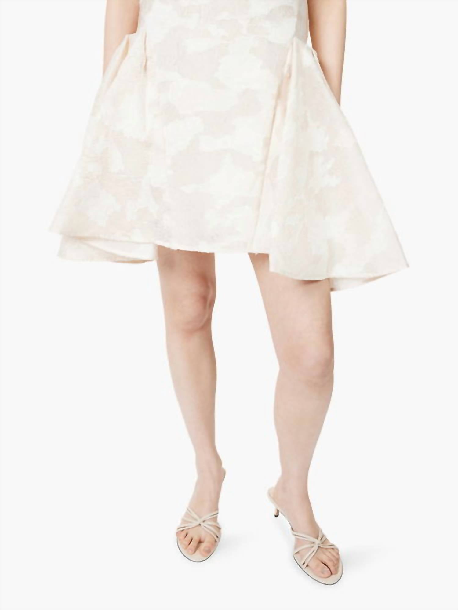 Stine Goya - Romantic Ruffling Sleeveless Mini Dress