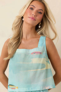 Paradisa - Bahia Bay Reef Print Open Back Top