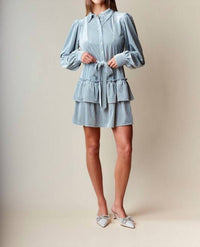 Rareraw - Evette Velvet Shirt Dress