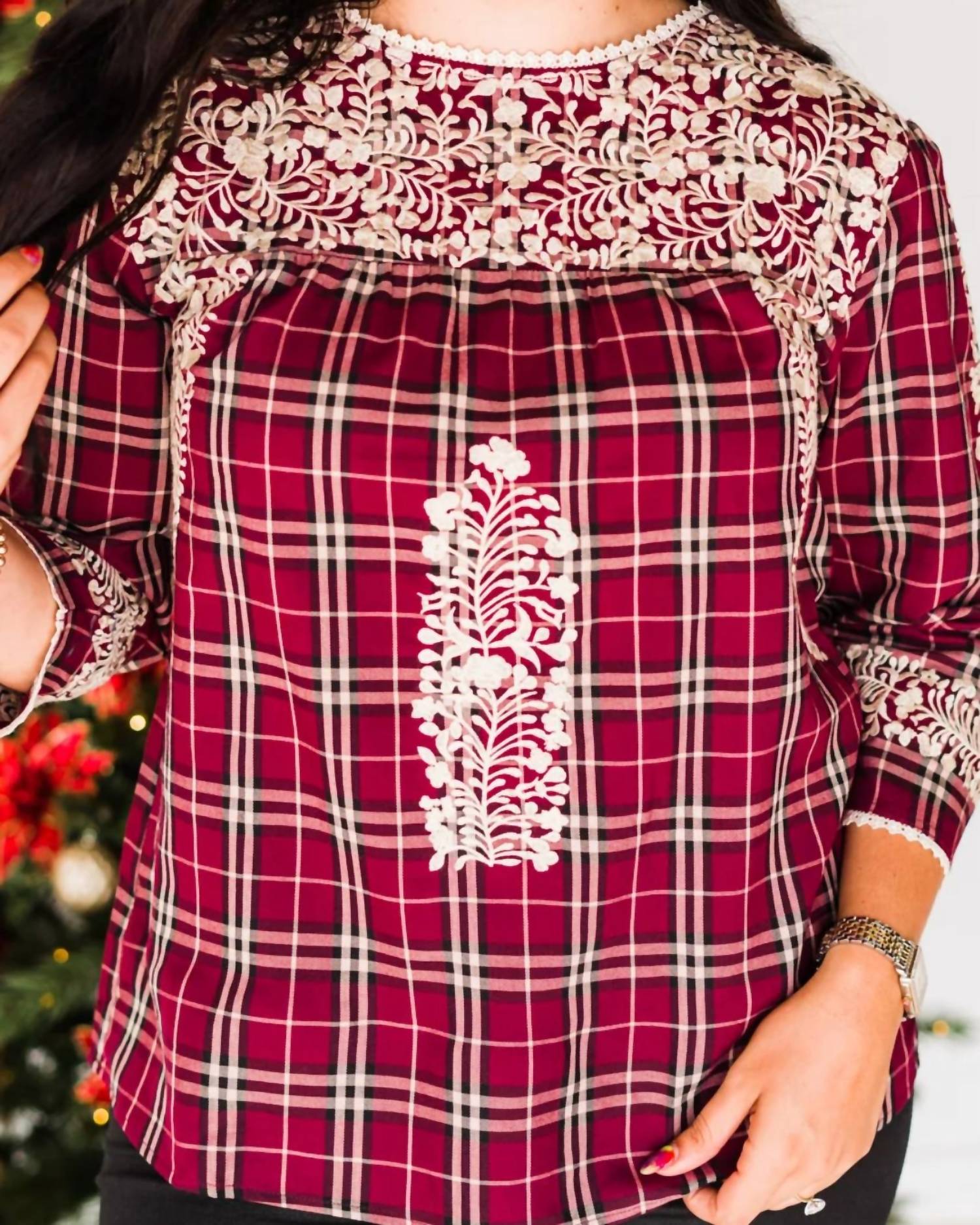 Layerz Clothing - Joelle Plaid Top