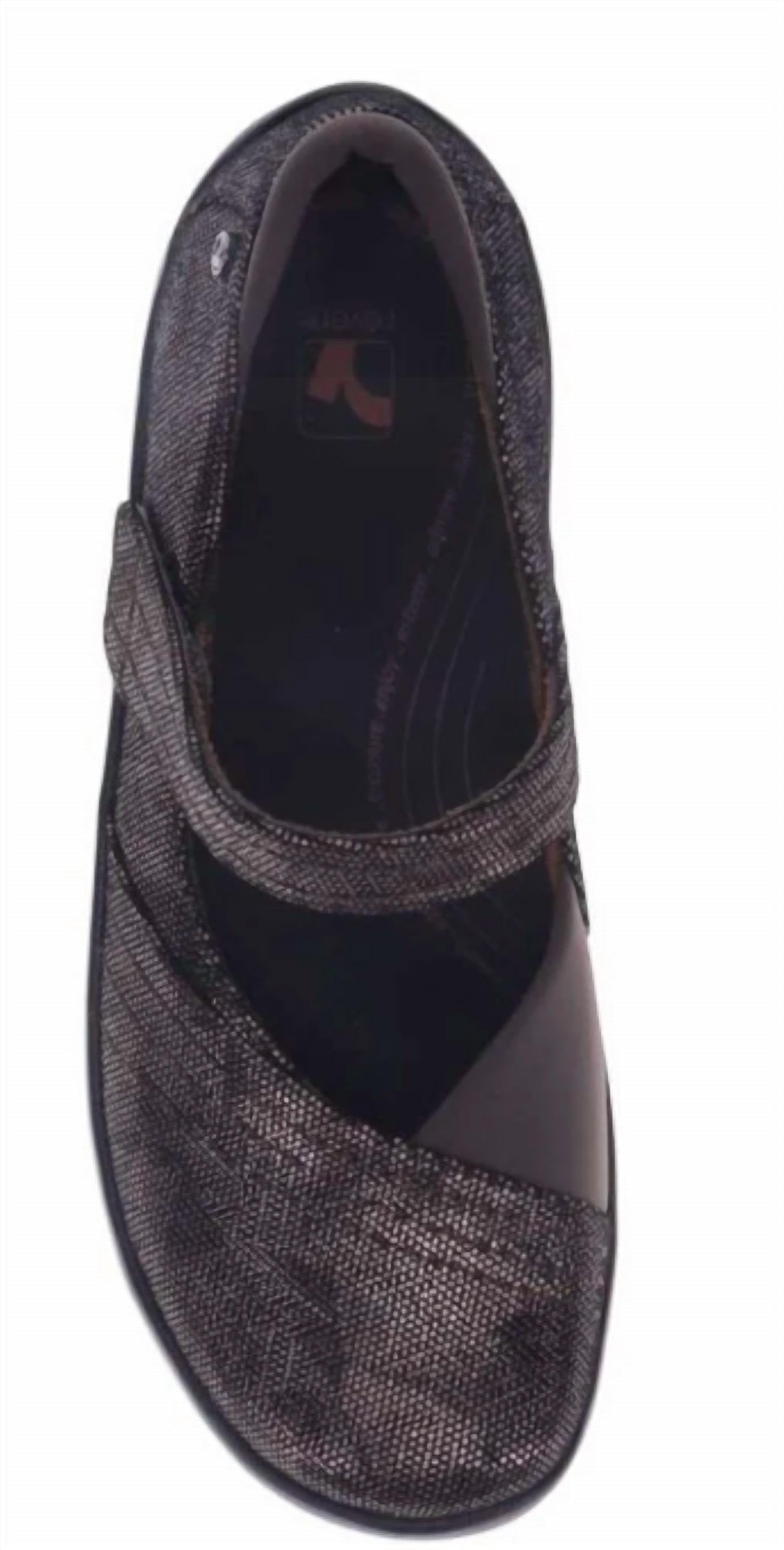 revere Women's Timaru Mary-jane Shoes in gunmetal angle - women's shoe - view 6
