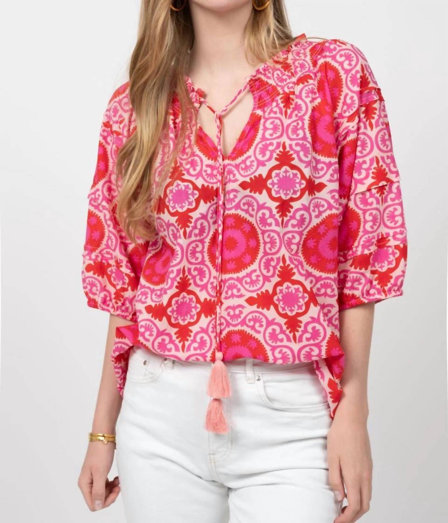Ivy Jane - Tile Print Top