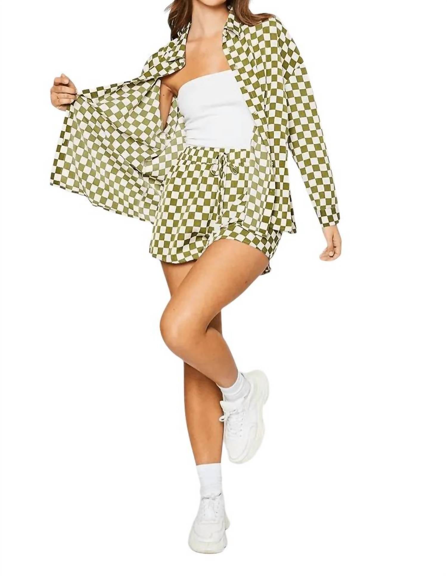 Pretty Garbage - Fiorella Checkered Blouse