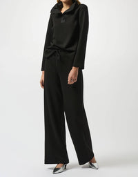 Joseph Ribkoff - Drawstring Pull On Wide Leg Pants