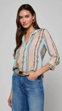 L'Agence - Camille Button Down Blouse