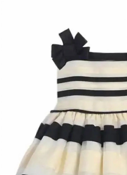 Sweet Kids - Girl's Baby Striped Organza Dress