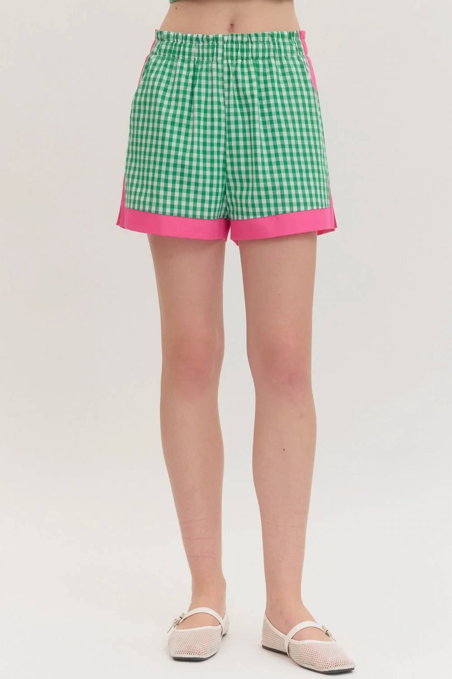 Entro - Gingham Shorts