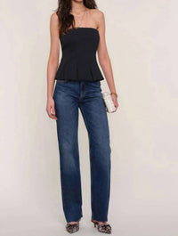 heartloom Jolyne Strapless Top in black - women's shirt - alternate view