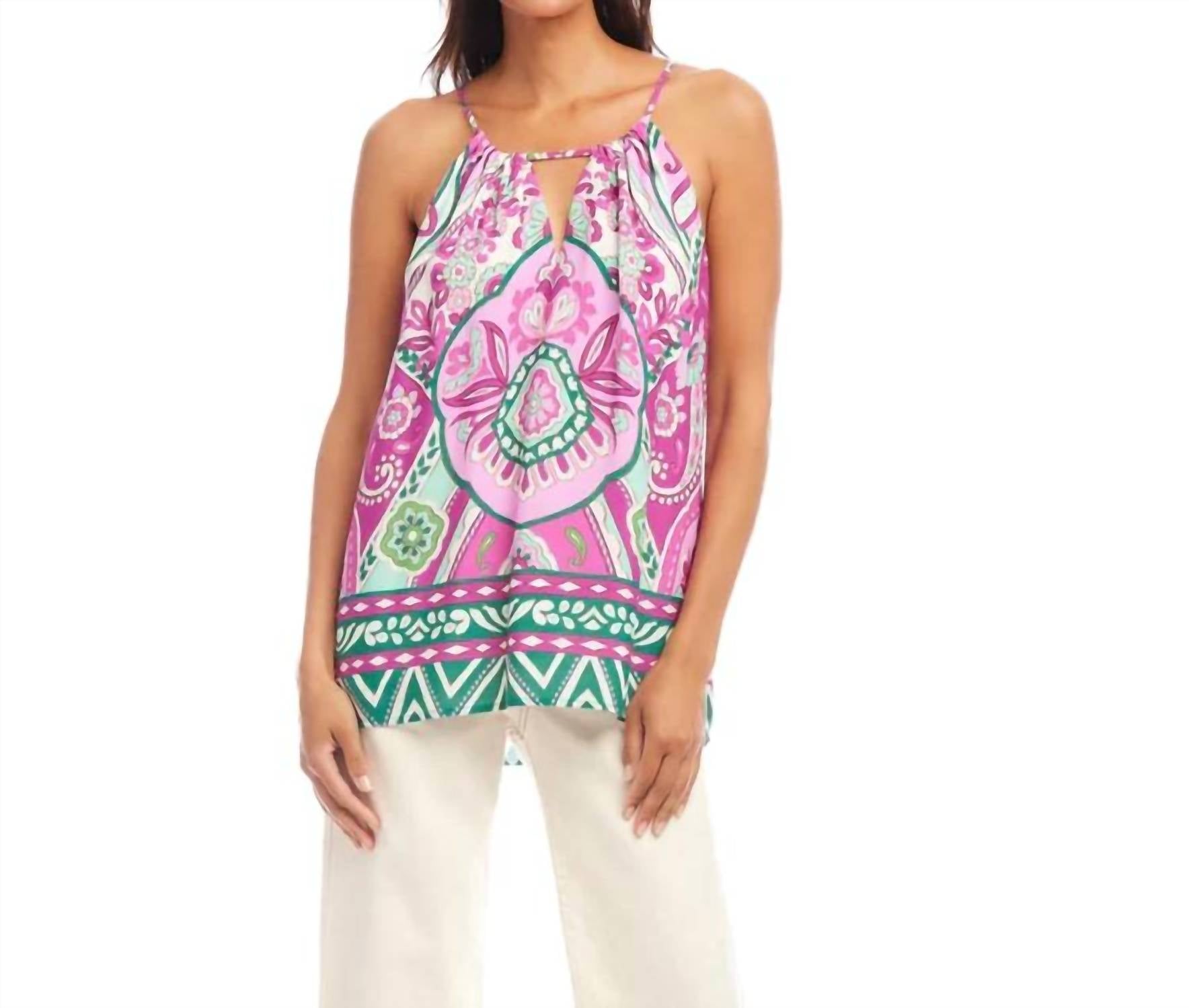Karen Kane - Kira Keyhole Tank Top